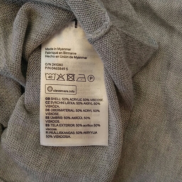 H&M Gray Tunic Sweater Dress S - Picture 5 of 7